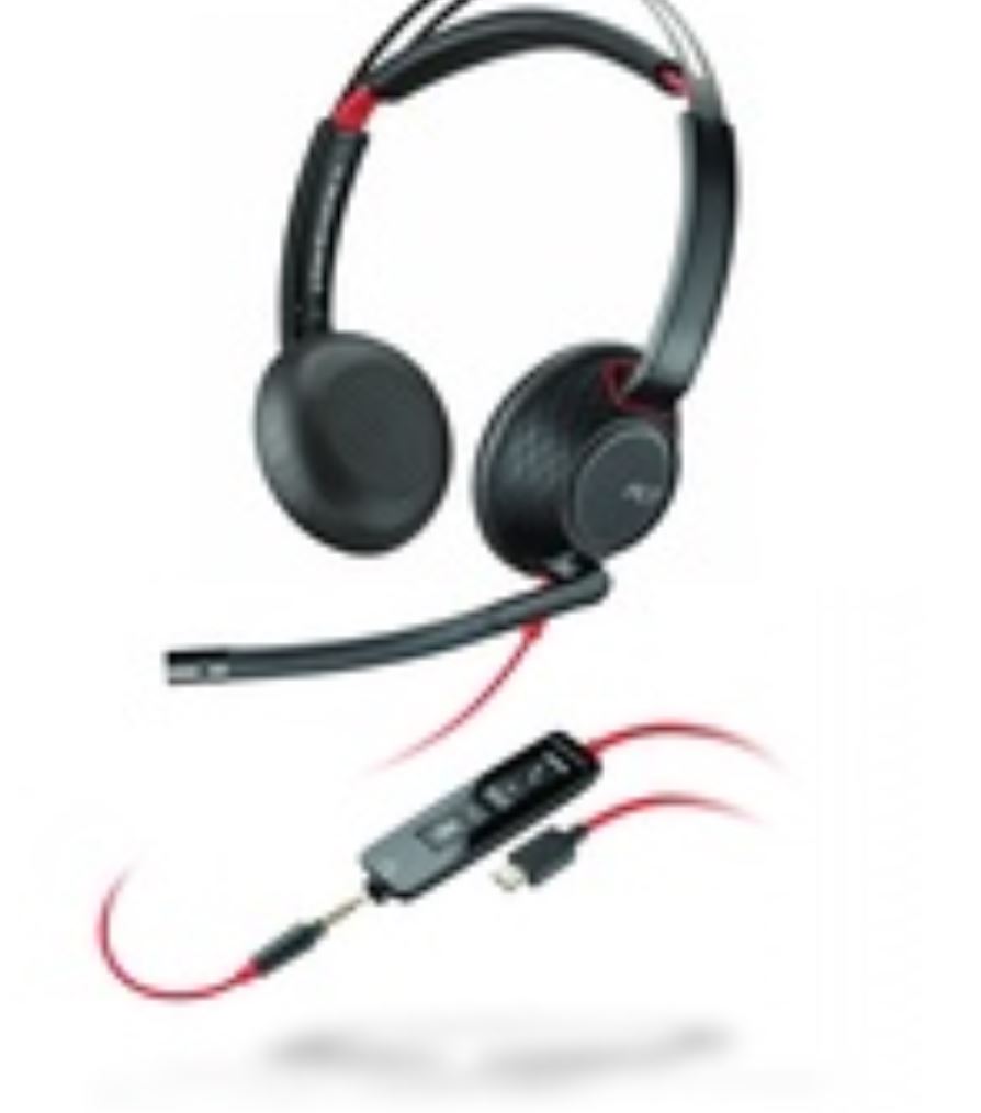 HP Poly Blackwire C5220 USB-C/A und 3.5mm Klinken Anschluss HP Poly Blackwire C5220 USB-C/A und 3.5mm Klinken Anschluss